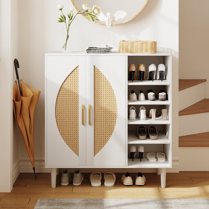 Ownkoti Rattan Shoes Storage Cabinet
