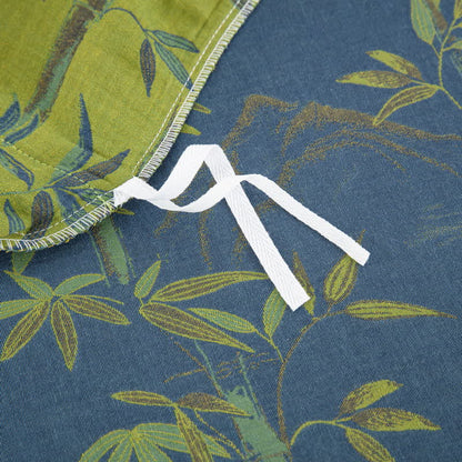Ownkoti Bamboo Plant Cotton Gauze Reversible Bedding Set (4PCS)  - image 11