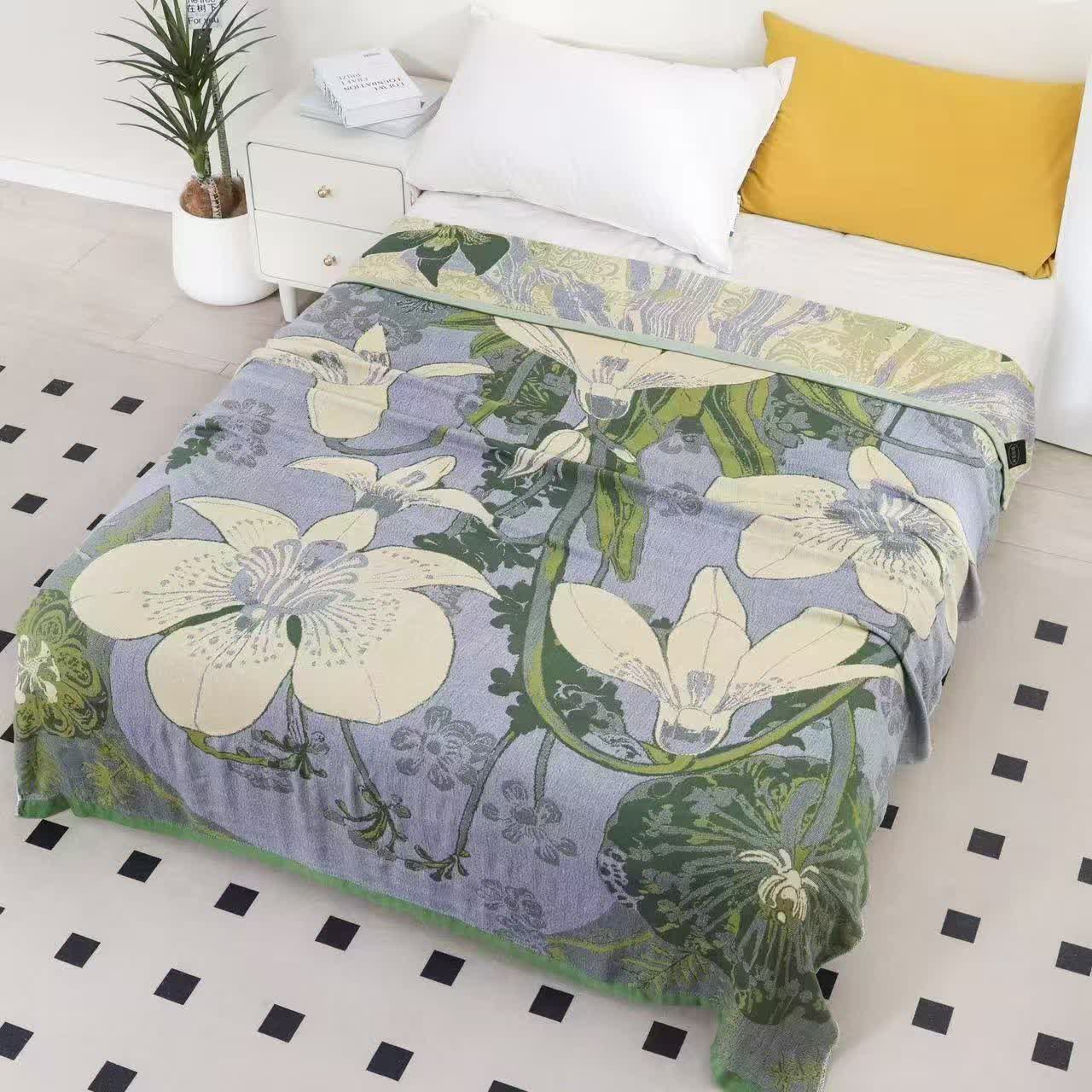 Ownkoti Daffodil Print Summer Cooling Blanket