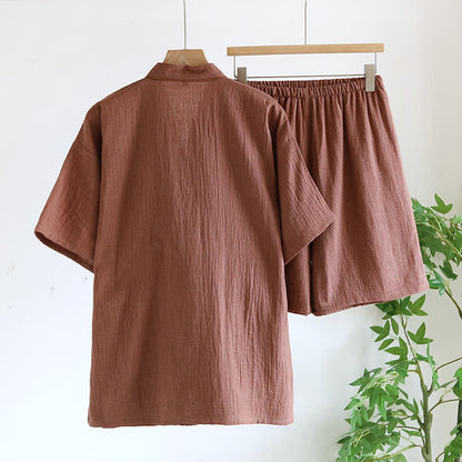 Ownkoti Unisex Cotton Gauze Kimono Pajama Set - image 4
