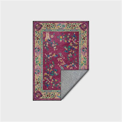 Ownkoti Retro Floral Indoor Outdoor Area Rug