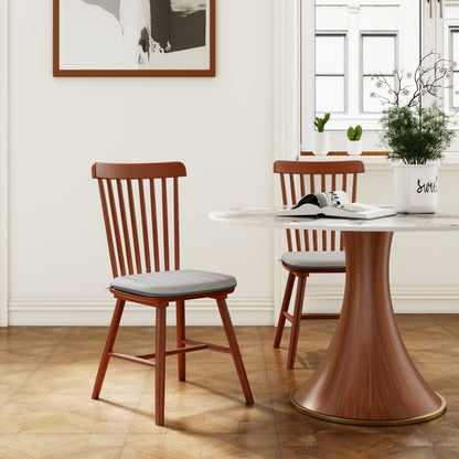 Ownkoti 2x/4x/6x Farmhouse Retro Wood Dining Room Chairs