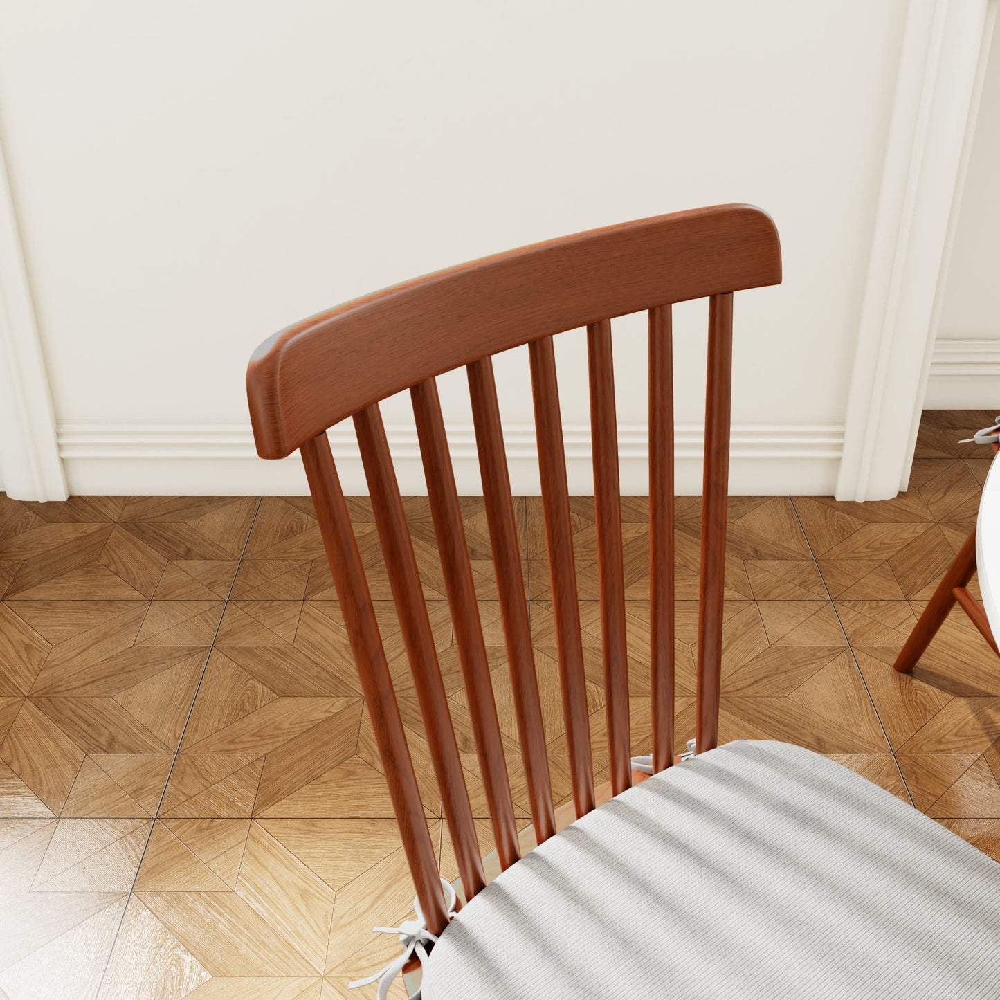 Ownkoti 2x/4x/6x Farmhouse Retro Wood Dining Room Chairs