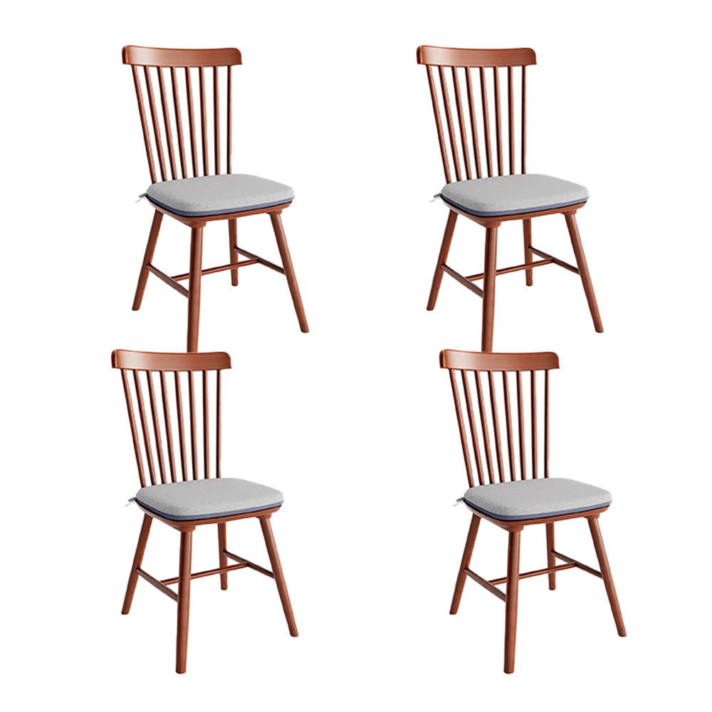 Ownkoti 2x/4x/6x Farmhouse Retro Wood Dining Room Chairs