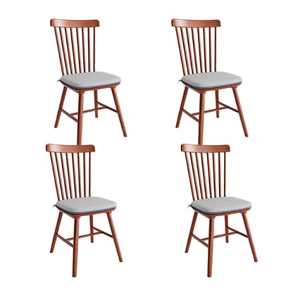 Ownkoti 2x/4x/6x Farmhouse Retro Wood Dining Room Chairs