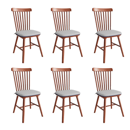 Ownkoti 2x/4x/6x Farmhouse Retro Wood Dining Room Chairs