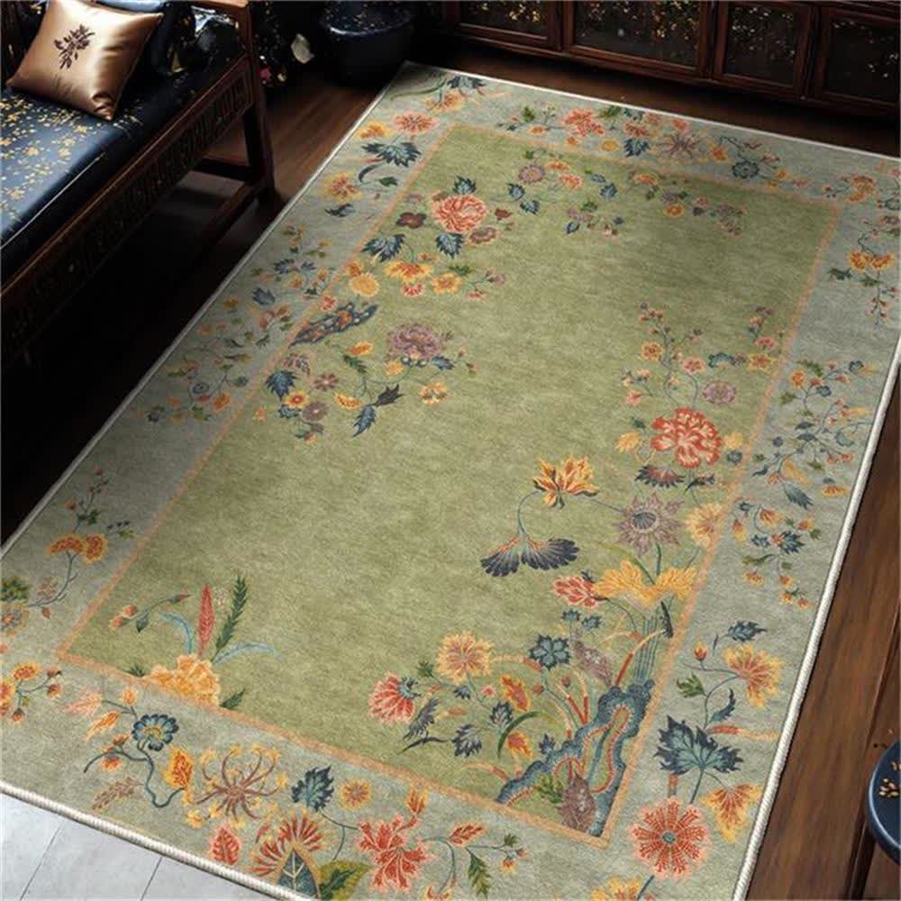 Ownkoti Non-slip Refresh Floral Indoor Outdoor Area Rug