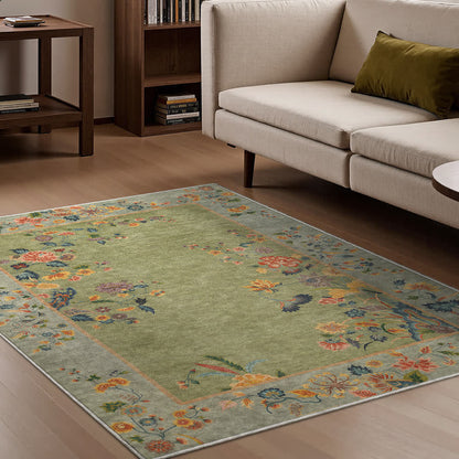 Ownkoti Non-slip Refresh Floral Indoor Outdoor Area Rug