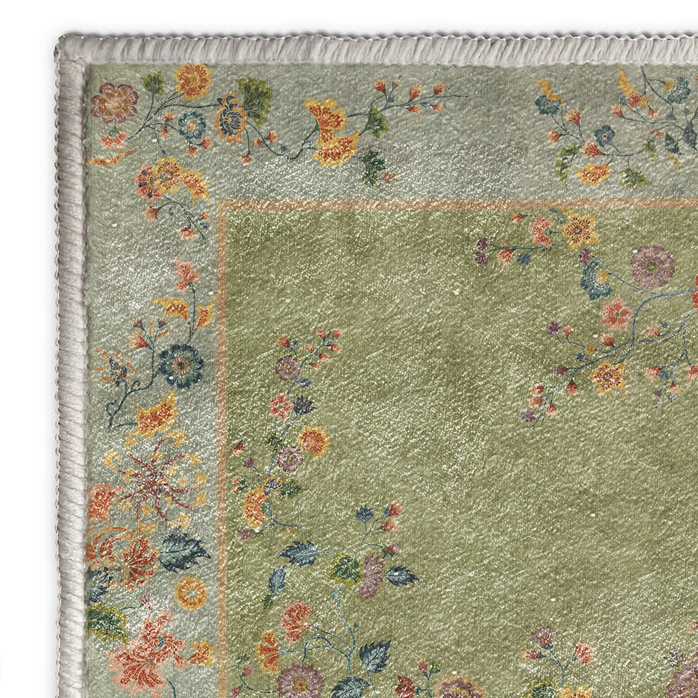 Ownkoti Non-slip Refresh Floral Indoor Outdoor Area Rug