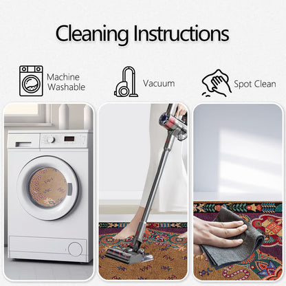 Ownkoti Vintage Ethnic Indoor Outdoor Area Rug