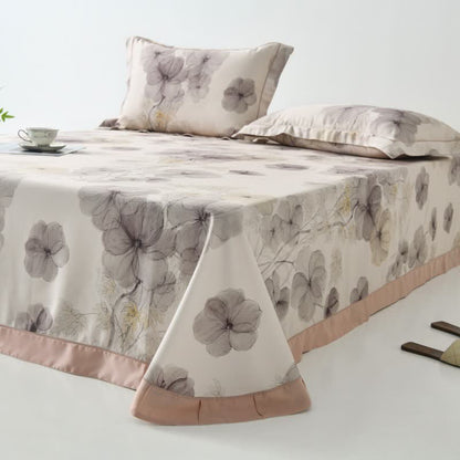 Ownkoti Pansy Print Cool Natural Fiber Bedspread