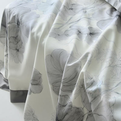 Ownkoti Pansy Print Cool Natural Fiber Bedspread