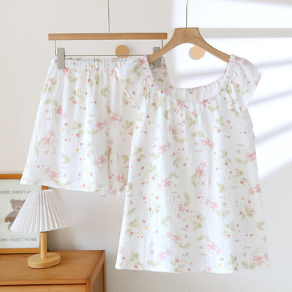 Ownkoti Cherry Blossom Flutter Sleeve Loungewear Set - XL - image 0