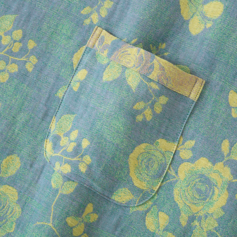 Ownkoti Rose Jacquard Cotton Gauze Sleepwear Set