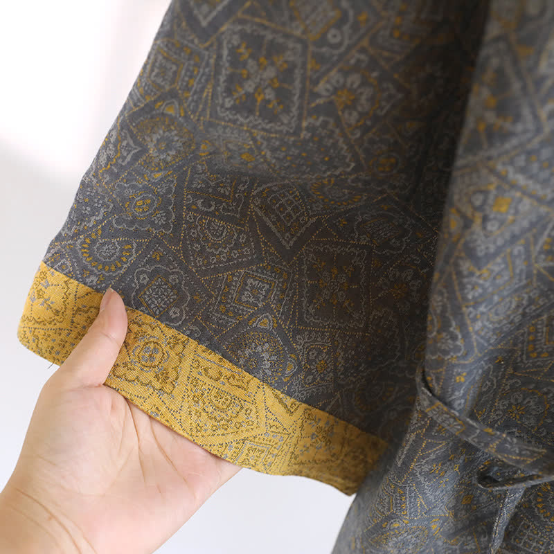 Ownkoti Unisex Japanese Kimono Geometric Pajama Set - image 7