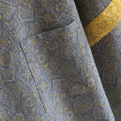 Ownkoti Unisex Japanese Kimono Geometric Pajama Set