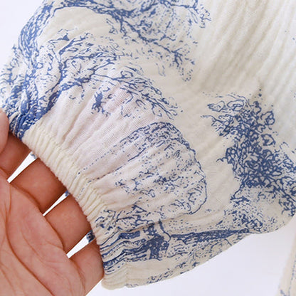 Ownkoti Toile Print Cotton Gauze Nightdress