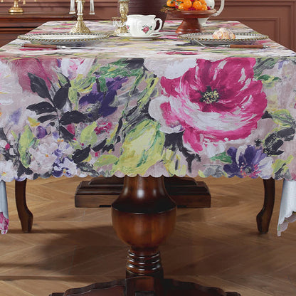 Ownkoti Pastoral Oil Painting Waterproof Tablecloth