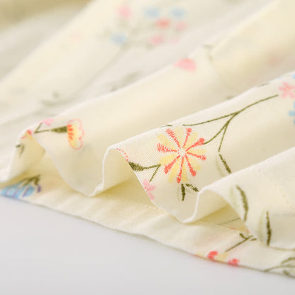 Ownkoti Floral Cotton Gauze Kimono Loungewear Robe