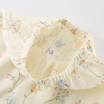 Ownkoti Floral Cotton Gauze Kimono Loungewear Robe