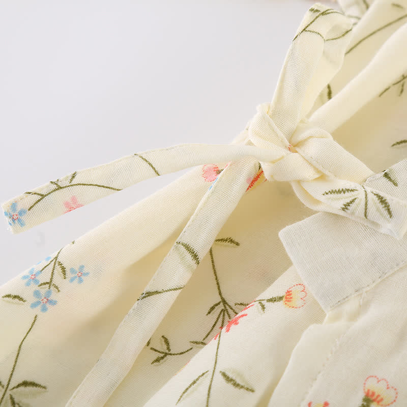 Ownkoti Floral Cotton Gauze Kimono Loungewear Robe