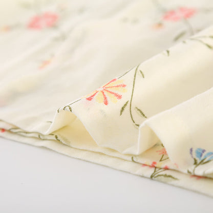 Ownkoti Floral Cotton Gauze Kimono Loungewear Robe