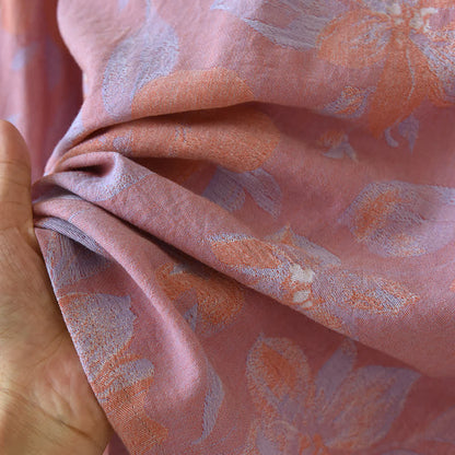 Ownkoti Oriental Hostas Jacquard Cotton Sleepwear Set