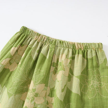 Unisex Hibiscus Cotton Kimono Loungewear Set - image 7