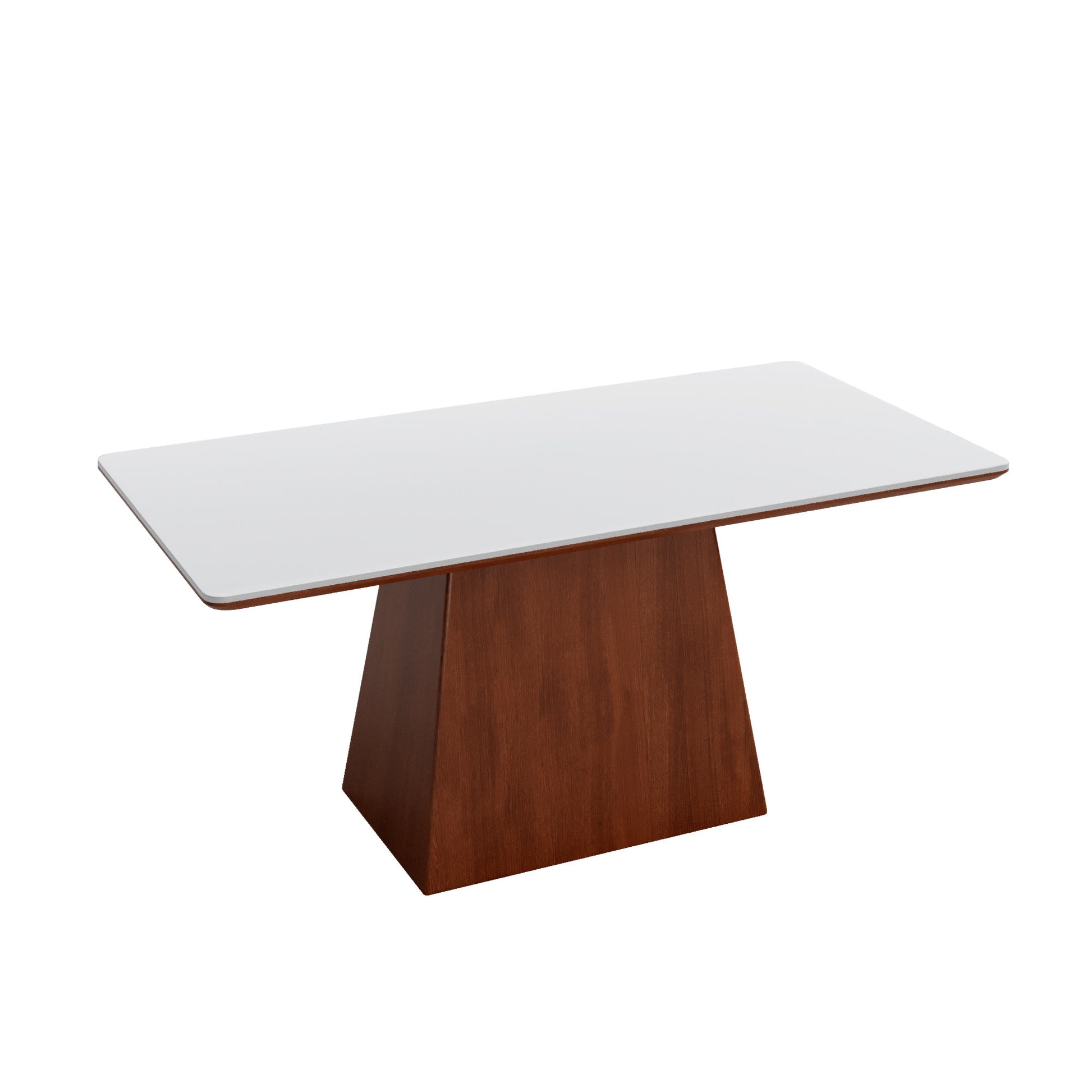 Rectangular Top Dining Table With Trapeziform-shaped Base  - image 2