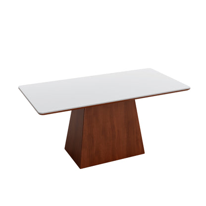 Rectangular Top Dining Table With Trapeziform-shaped Base  - image 2