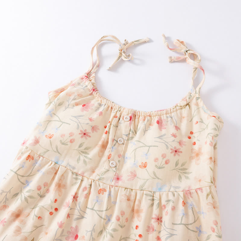 Ownkoti Floral Cotton Camisole Shorts Pajama Set