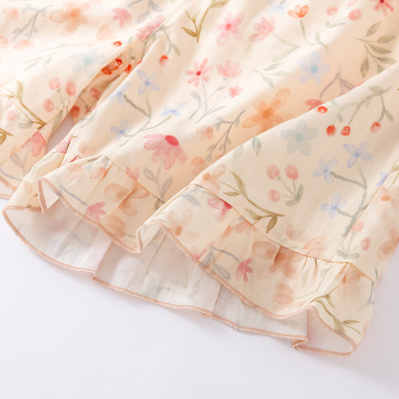 Ownkoti Floral Cotton Camisole Shorts Pajama Set