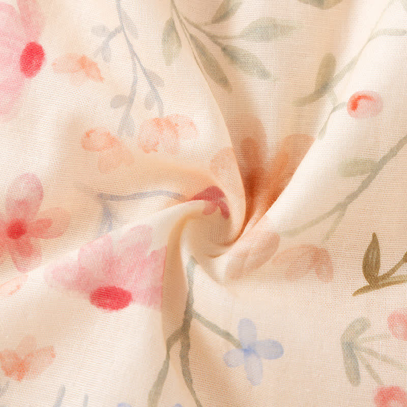 Ownkoti Floral Cotton Camisole Shorts Pajama Set