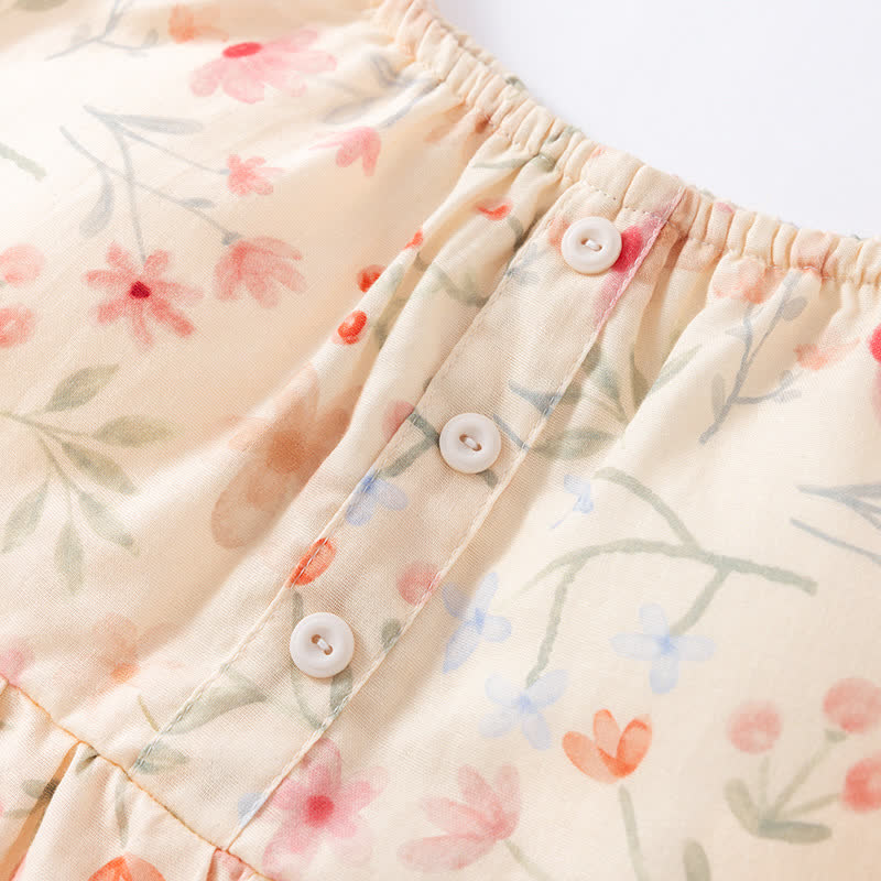 Ownkoti Floral Cotton Camisole Shorts Pajama Set