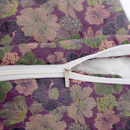 Ownkoti Peach Blossom Cotton Jacquard Square Pillowcases(2PCS)