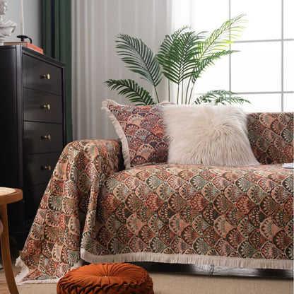Ownkoti Art Deco-Inspired Tapestry Sofa Cover