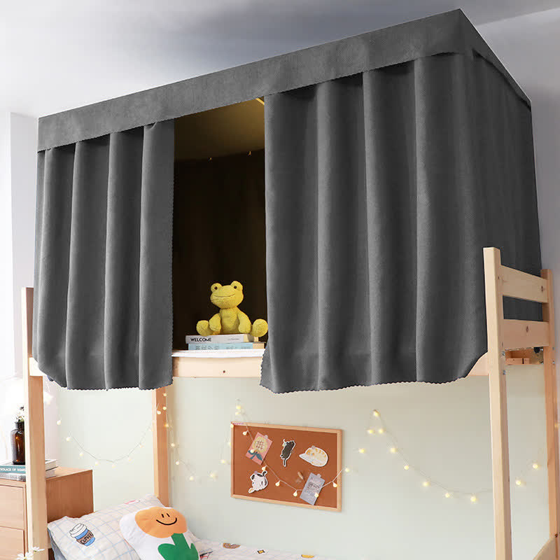 Ownkoti Cotton Linen Dorm Bed Blackout Curtain
