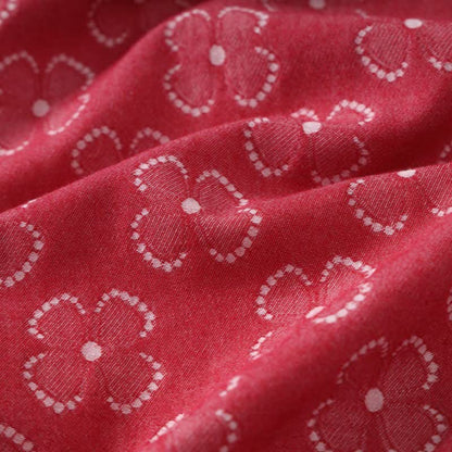 Ownkoti Four-Leaf Clover Cotton Gauze Kimono Robe