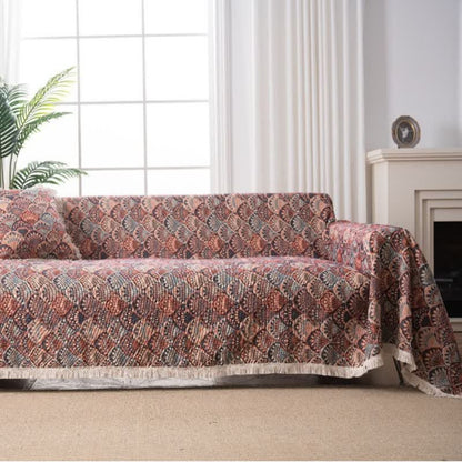 Ownkoti Art Deco-Inspired Tapestry Sofa Cover