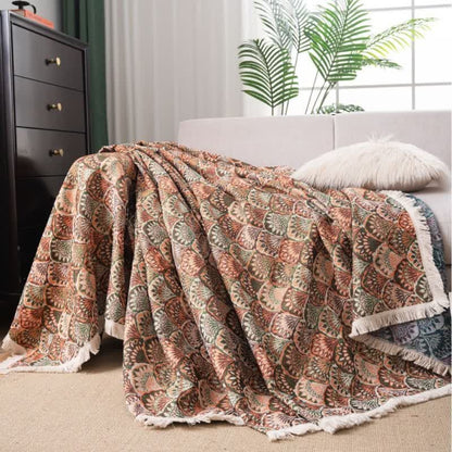 Ownkoti Art Deco-Inspired Tapestry Sofa Cover