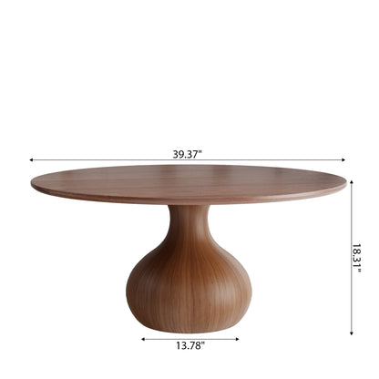 Ownkoti Mid-Century Modern Round Coffee Table For Living Room & Home Decor