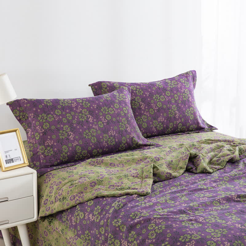 Ownkoti Plum Blossom Cotton Gauze Jacquard Quilt - image 1