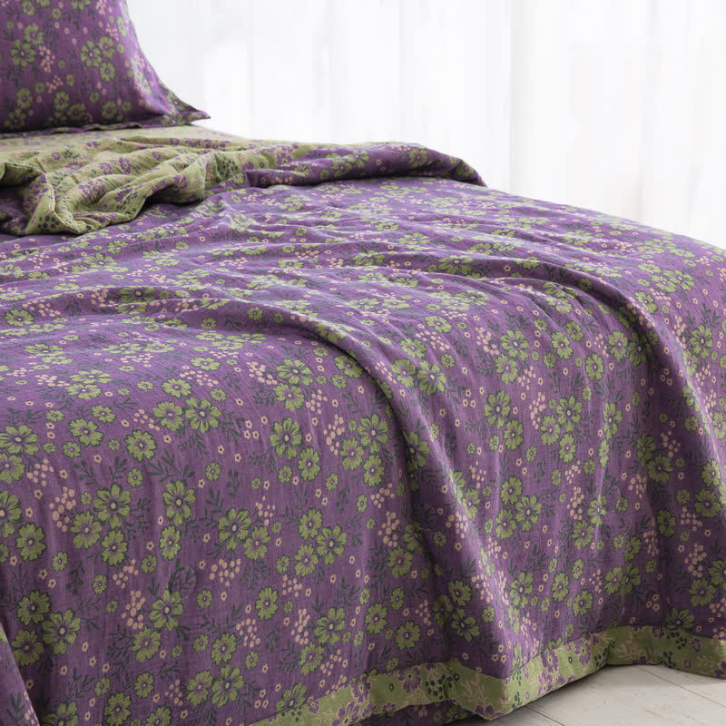 Ownkoti Plum Blossom Cotton Gauze Jacquard Quilt