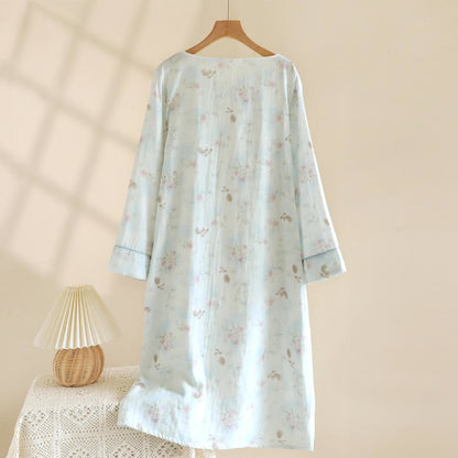 Ownkoti Oriental Rabbit Bamboo Cotton Gauze Nightdress