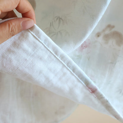 Ownkoti Oriental Rabbit Bamboo Cotton Gauze Nightdress