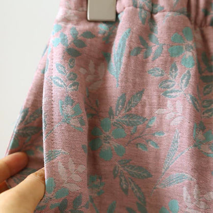 Ownkoti Oriental Floral Cotton Gauze Jacquard Pajamas