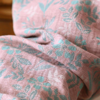 Ownkoti Oriental Floral Cotton Gauze Jacquard Pajamas