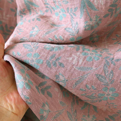 Ownkoti Oriental Floral Cotton Gauze Jacquard Pajamas