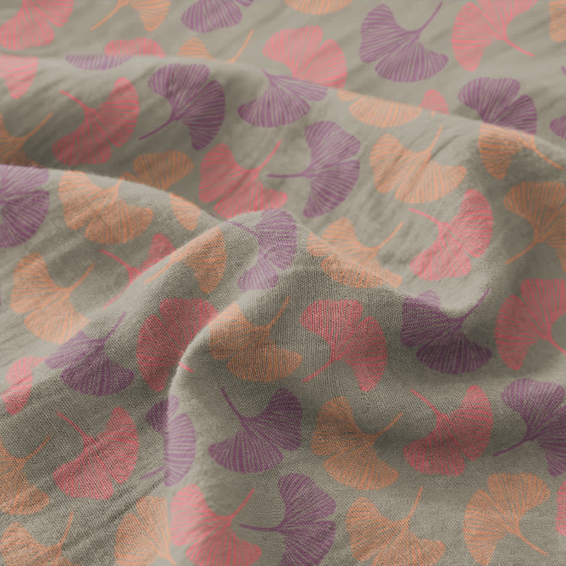 Ginkgo Leaf Cotton Gauze Bedspread - image 8