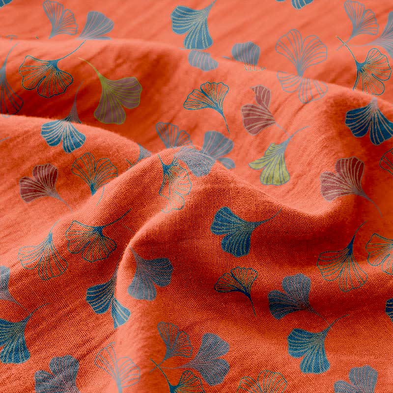 Ownkoti Ginkgo Jacquard Reversible Cotton Gauze Bedspread - image 11